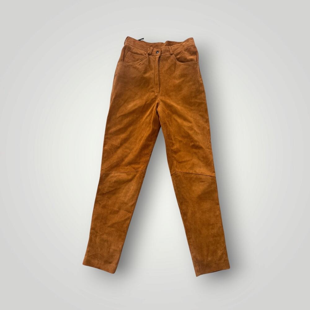 Vtg Kenar 90s Pants Suede Leather sz 6